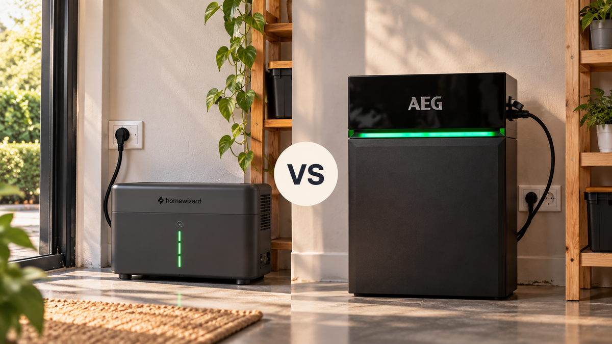 Een HomeWizard P1-meter in huis: welke thuisbatterij kies je?