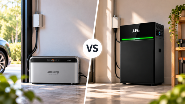 Jackery of AEG SolarCube: klein beginnen en later uitbreiden?