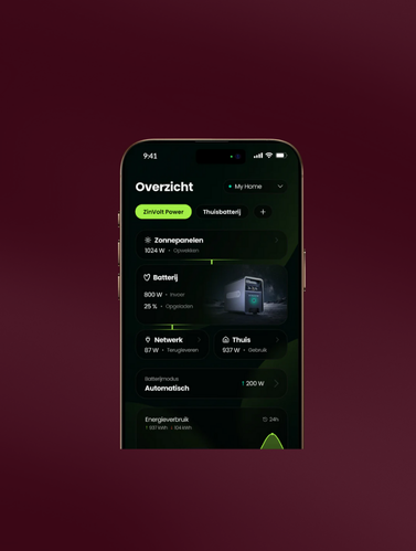 Beheer via de app